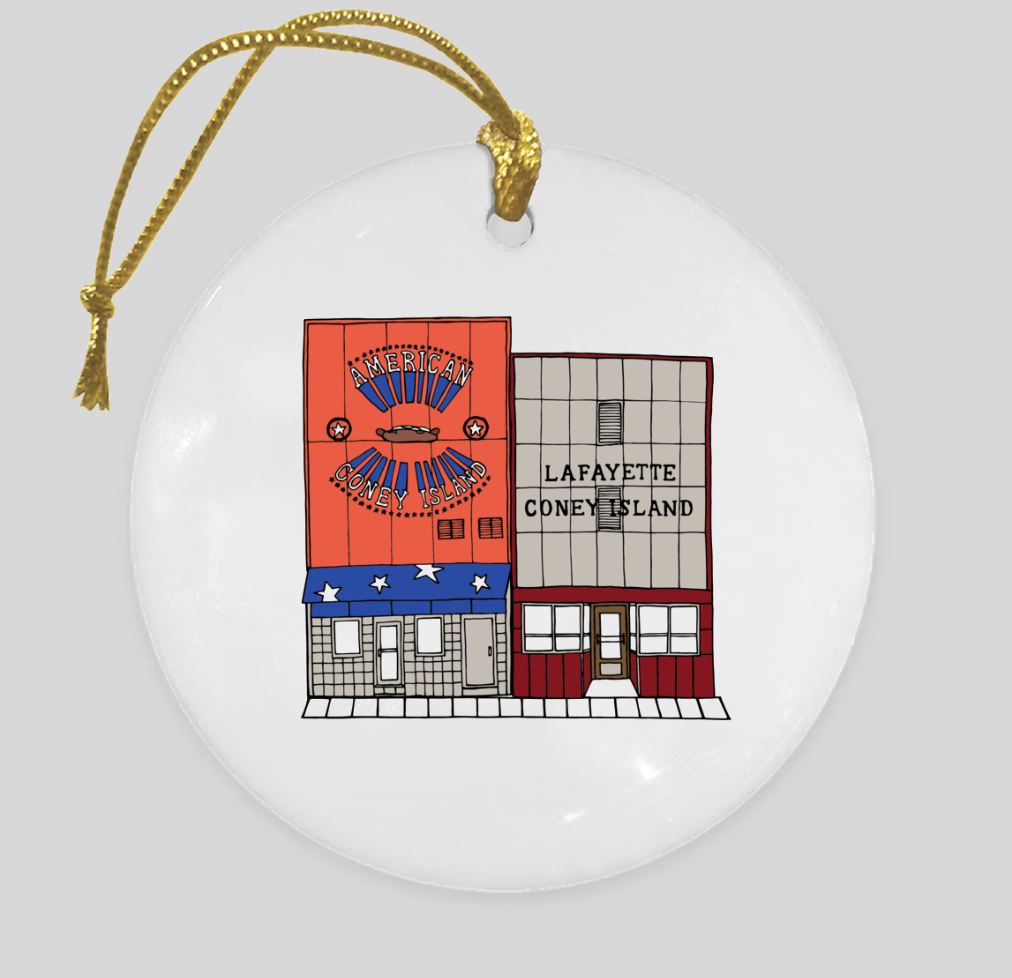 Lafayette and American Coney Island Ornament