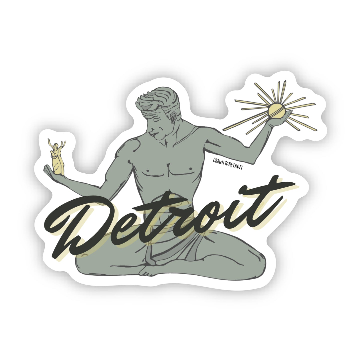 Spirit of Detroit Sticker