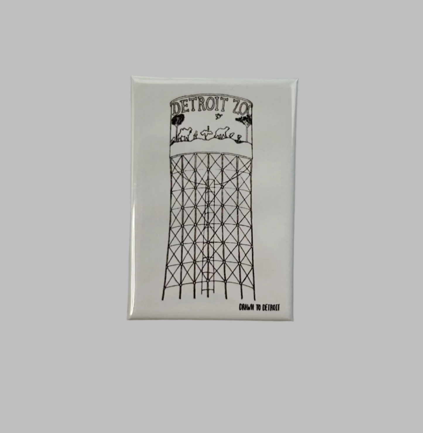 Detroit Zoo Water Tower Magnet